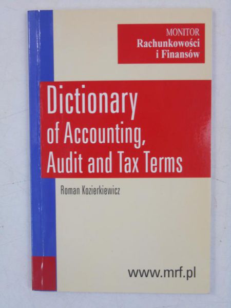 Dictionary of Accounting, Audit and Tax Terms