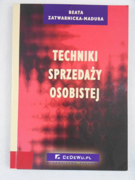 Madura Beata - Techniki sprzedaży osobistej