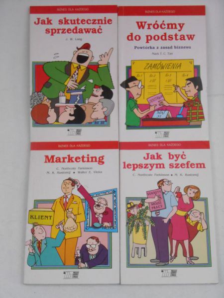 Biznes dla każdego, zestaw 4 książek