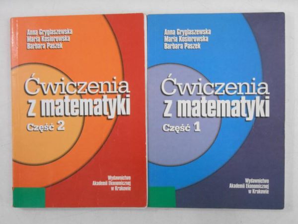 Ćwiczenia z matemtyki, cz. I-II