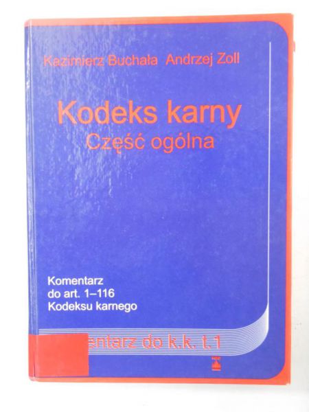 Kodeks karny, Część ogólna