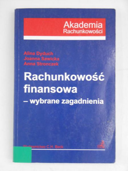 Dyduch Alina - Rachunkowość finansowa