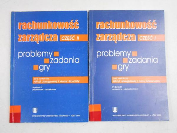 Rachunkowość zarządcza, Część I-II