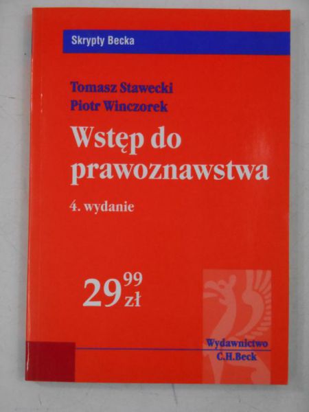 Wstęp do prawoznawstawa 4 wydanie