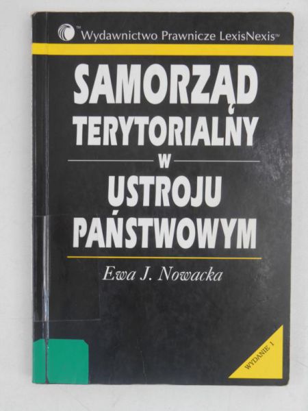 Nowacka Ewa - Samorząd terytorialny w ustroju państwowym