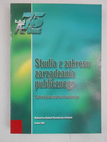 Studia z zakresu zarządzania publicznego