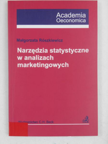 Rószkiewicz  - Narzędzia statystyczne w analiach marketingowych