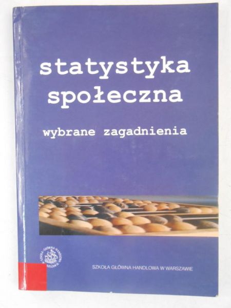 Statystyka społeczna. Wybrane zagadnienia