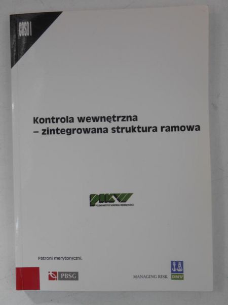 Kontrola wewnętrzna - zintegrowana struktura ramowa