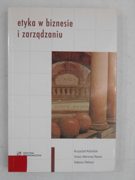 Krzysztof - Etyka w biznesie i zarządzaniu