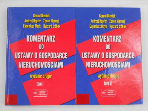 Bieniek Gerard - Komentarz do ustawy o gospodarce nieruchomościami, tom I-II
