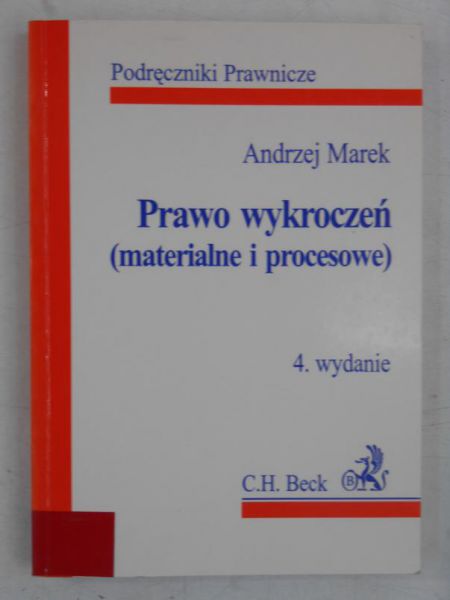 Marek Andrzej - Prawo wykroczeń, 4 wydanie