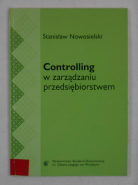 Controlling w zarządzaniu przedsiębiorstwem