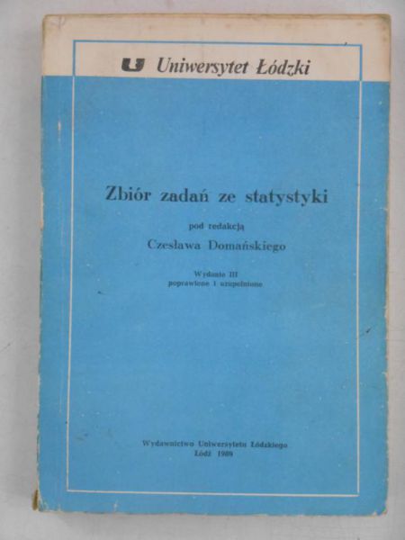 Zbiór zadań ze statystyki
