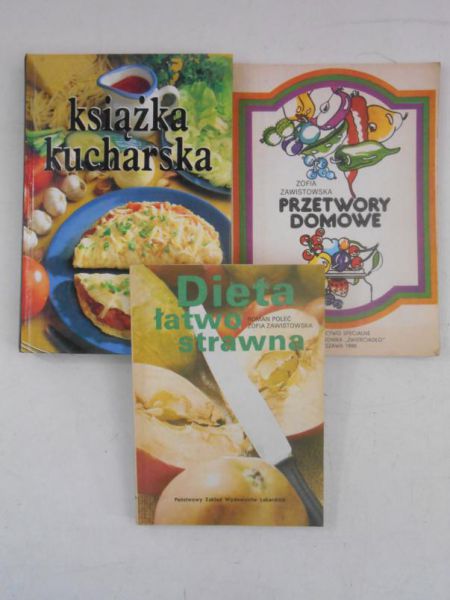 Zestaw 3 książek kucharskich