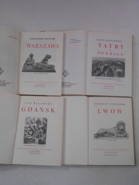 Kilarski J. /  Malczewski R. / Wasylewski S. / Janowski A. - Cuda Polski, 4 książki, reprint z 1930 r.