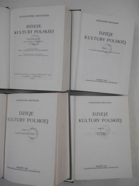 Dzieje kultury polskiej, Tom I-IV, Reprint z 1930 r.