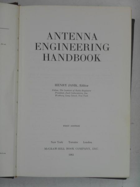 Antenna Engineering Handbook
