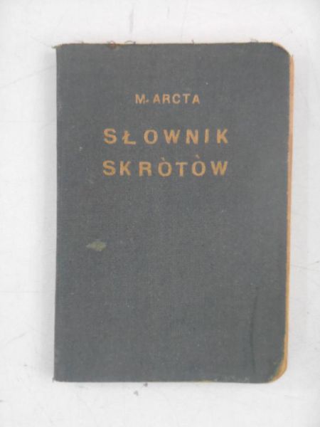 Słownik skrótów, 1928 r.