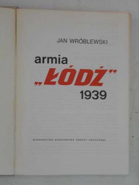 Armia "Łódź" 1939