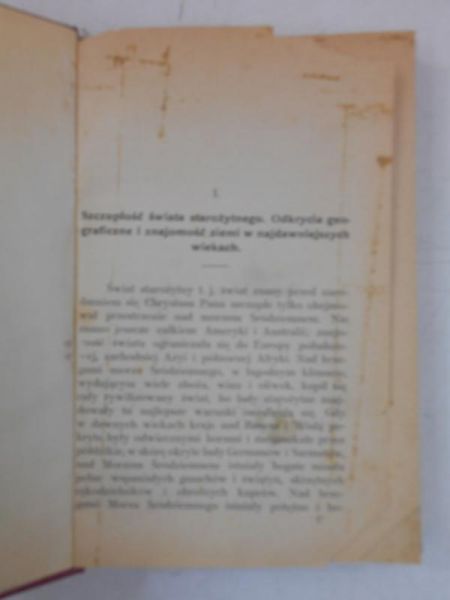 Dzieje odkryć geograficznych I, 1911 r.