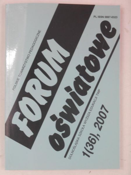 Forum oświatowe nr.1(36), 2007 r.