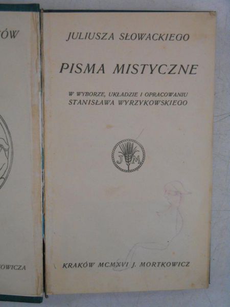 Słowacki  - Pisma mistyczne, 1919 r.