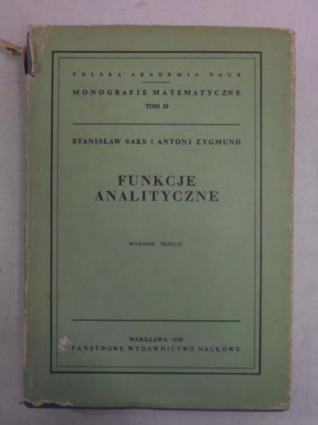 Funkcje analityczne, 1948 r.