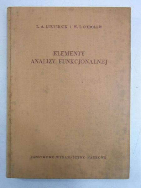 Elementy analizy funkcjonalnej