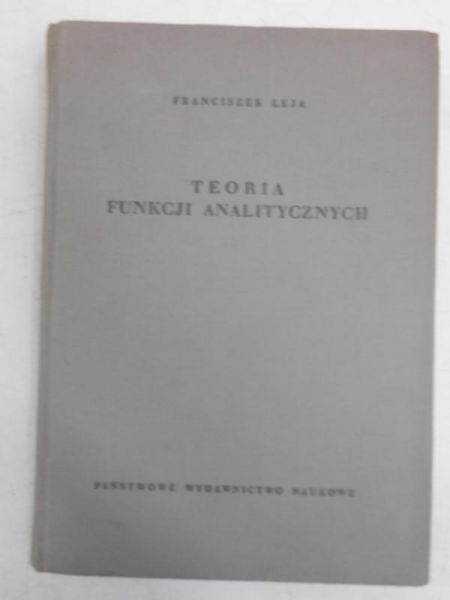 Teoria funkcji analitycznych