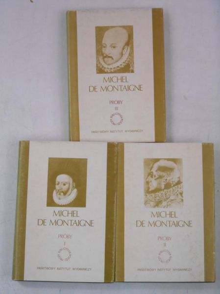 Montaigne  Michel - Próby, Tom I - III