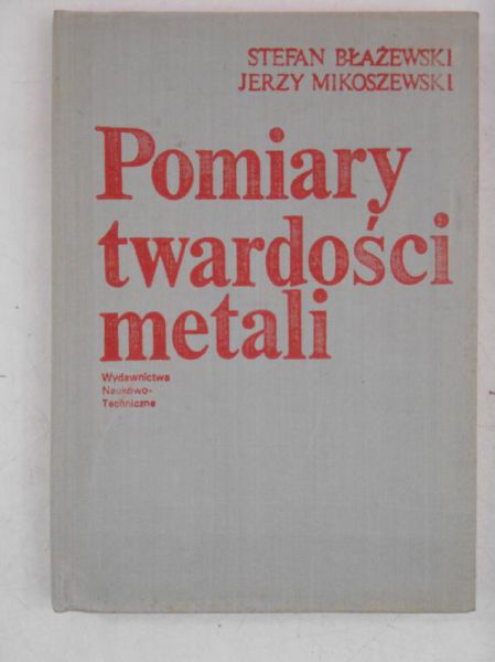 Pomiary twardości metali