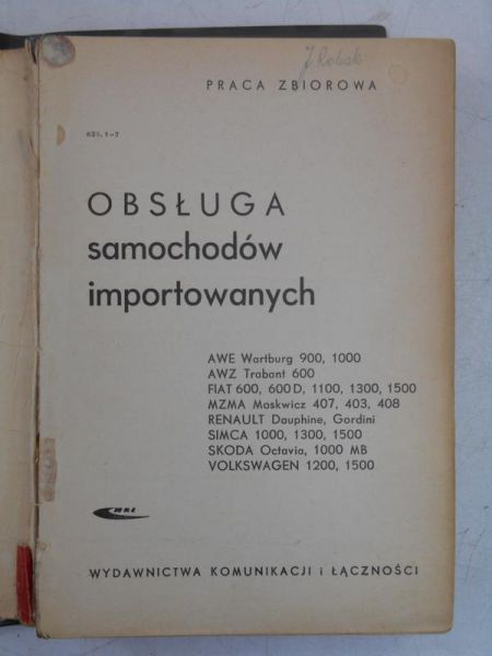 Obsługa samochodów importowanych