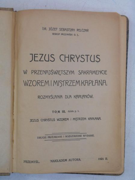 Jezus Chrystus w Przenajświętszym Sakramencie, 1921 r.