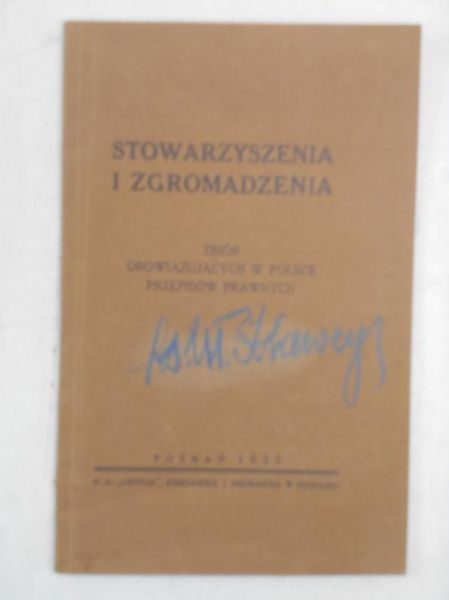 Stowarzyszenia i zgromadzenia, 1933 r.