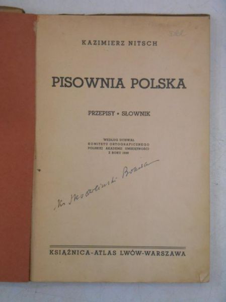 Pisownia polska. Przepisy - słowniczek, 1936 r.