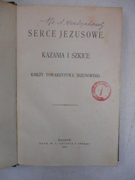 Serce Jezusowe. Kazania i szkice, 1910 r.