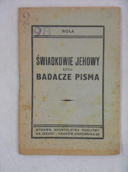 Świadkowie Jehowy czyli badacze pisma, 1948 r.