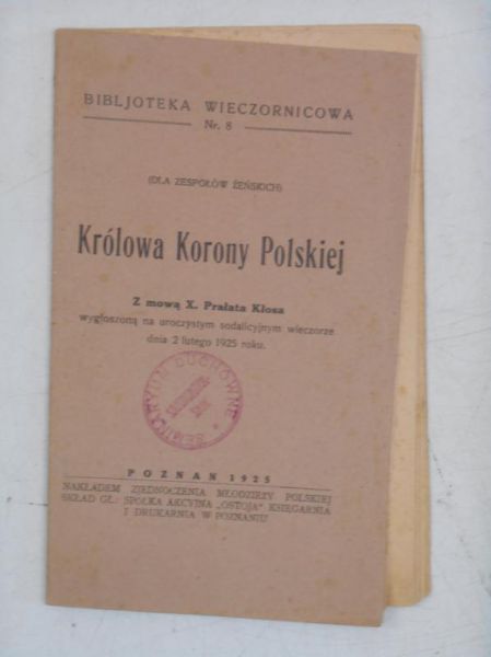 Królowa Korony Polskiej, 1925 r.