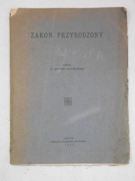 Zakon przyrodzony, 1931 r.