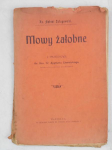 Mowy żałobne, 1909 r.