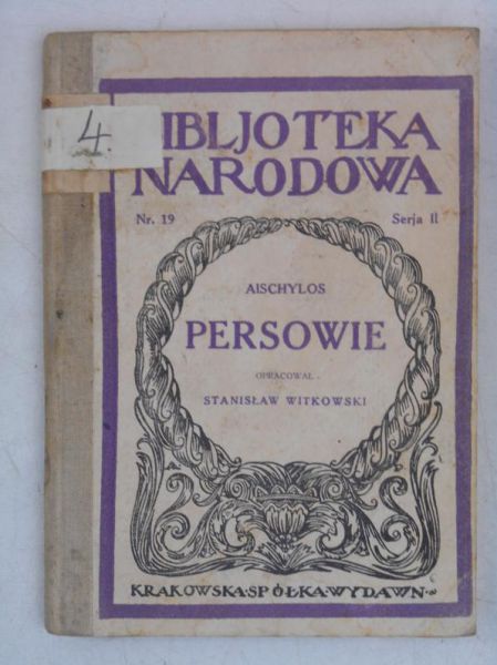 Aischylos. Persowie, 1922 r.