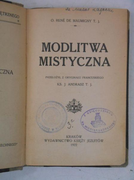 Maumigny Rene de - Modlitwa mistyczna, 1922 r.