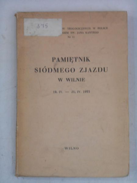 Pamiętnik Siódmego Zjazdu w Wilnie, 1934 r.