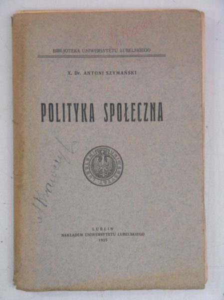 Polityka społeczna, 1925 r.