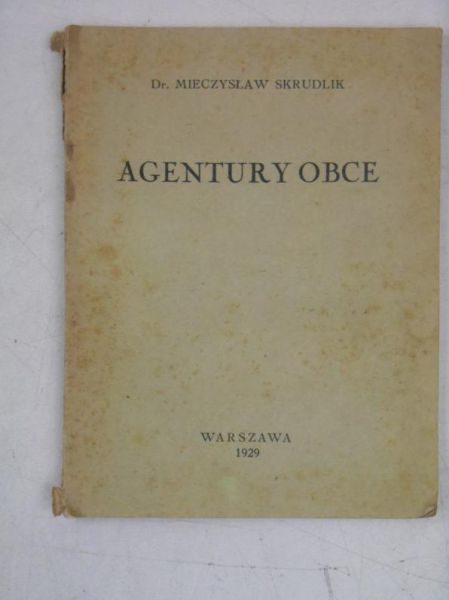 Agentury obce, 1929 r.