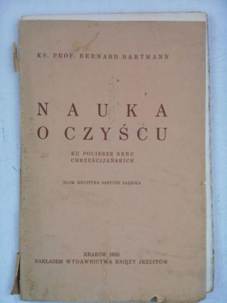 Bartman Bernard - Nauka o czyścu, 1932 r.