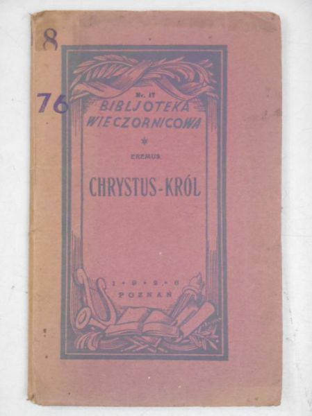 Eremus - Chrystus-Król, 1926 r.
