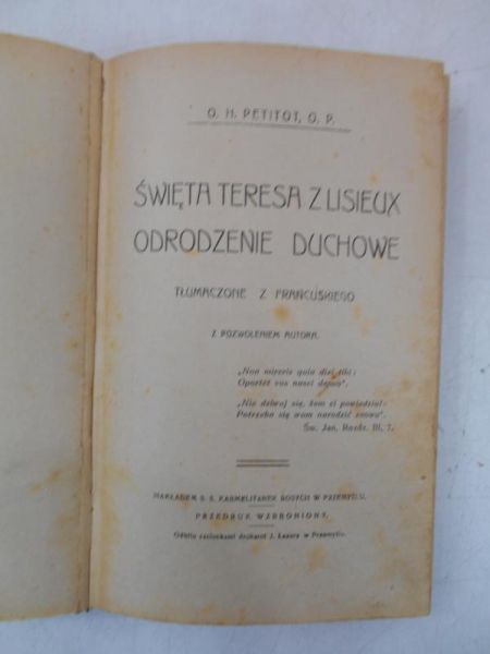 Święta Teresa z Lisieux. Odrodzenie duchowe, 1927 r.