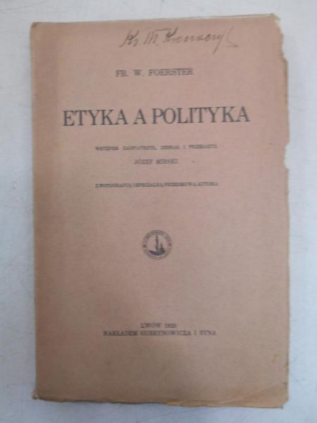 Etyka a polityka, 1926 r.